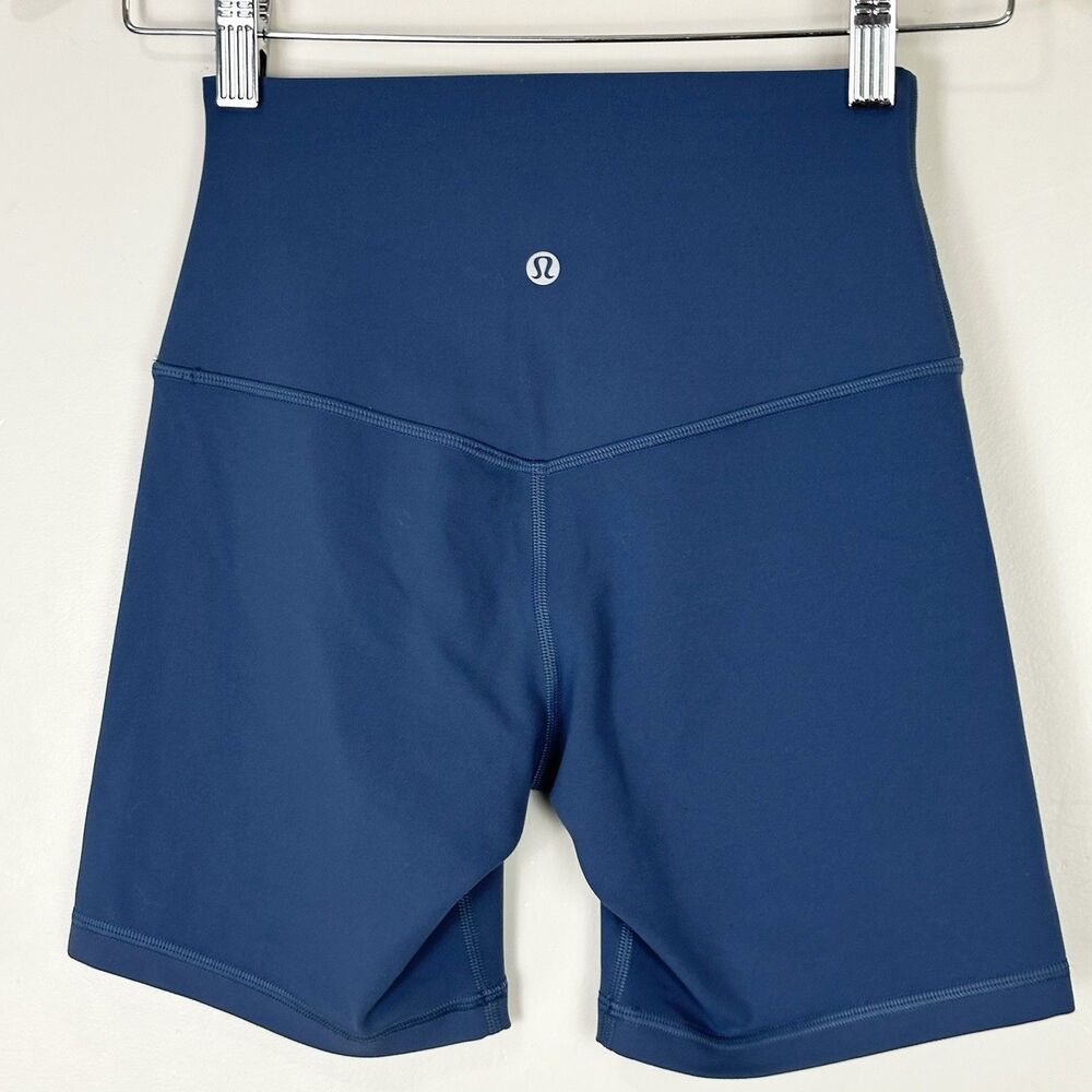 Lululemon Align High Rise Shorts 6" Pitch Blue Size 4 NWOT Discontinued Yoga